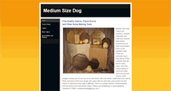 Desktop Screenshot of mediumsizedog.com
